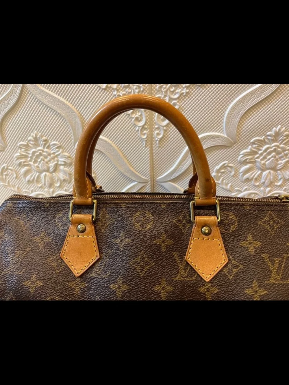Louis Vuitton Brown Monogram Canvas Speedy Satchel